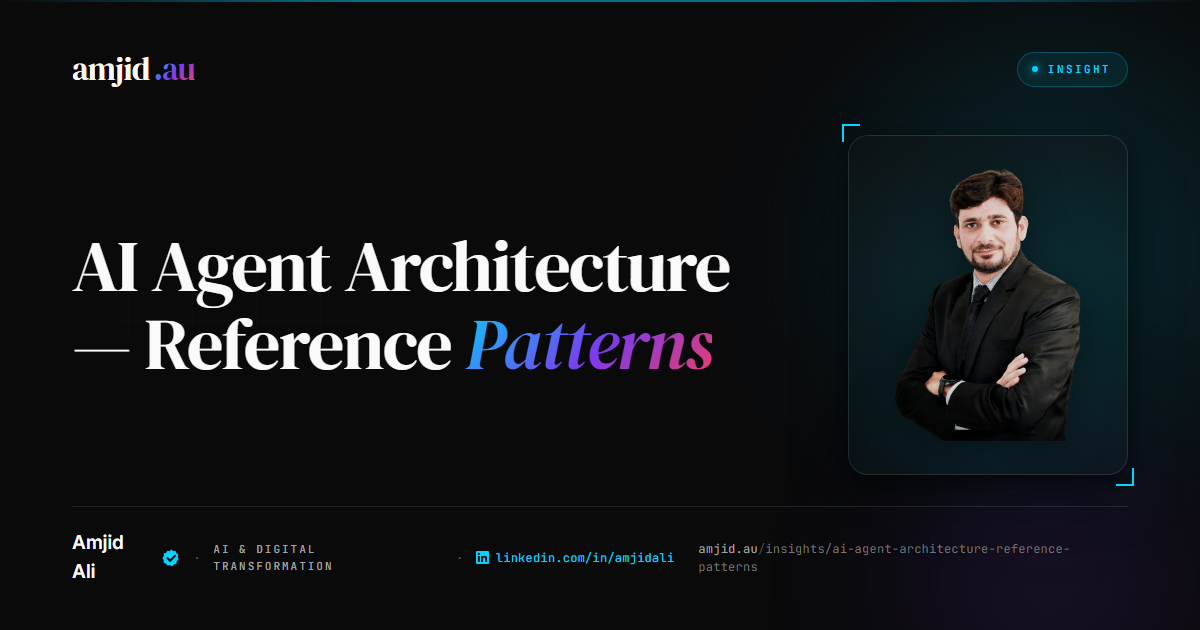 AI Agent Architecture: Reference Patterns for Production Systems, AI Agent, Agent Architecture