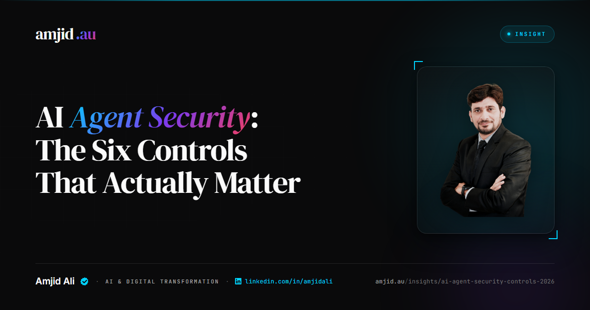 AI Agent Security: The Six Controls That Actually Matter, AI Security, Agentic AI