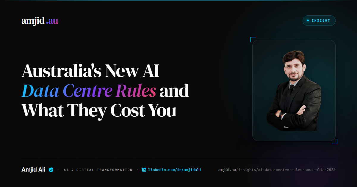 Australia's New AI Data Centre Rules and What They Cost You, AI Infrastructure, Data Centres
