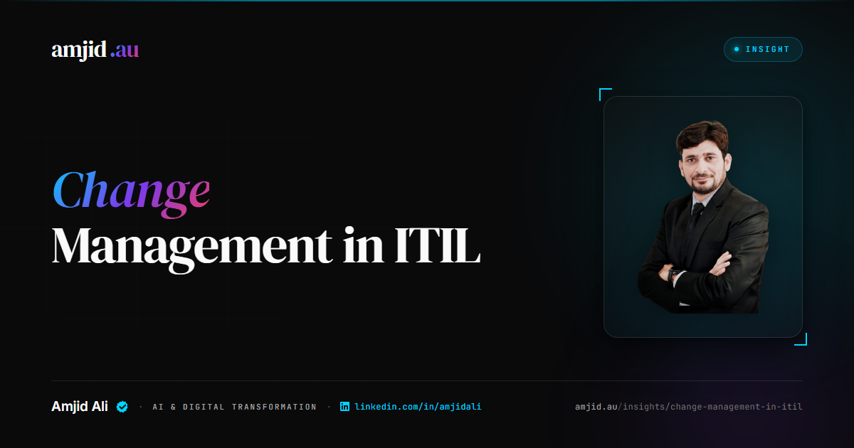Change Management in ITIL, Enterprise IT, Process