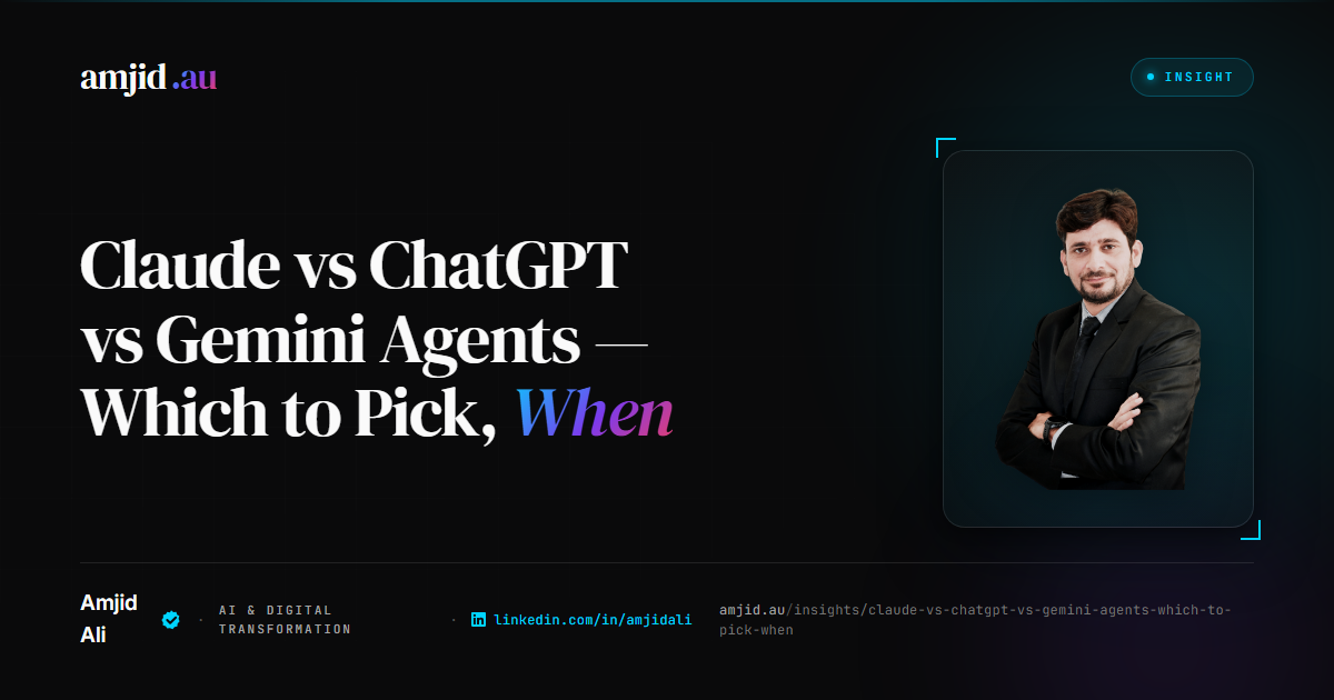 Claude vs ChatGPT vs Gemini Agents: Which to Pick When, in 2026, Claude, ChatGPT
