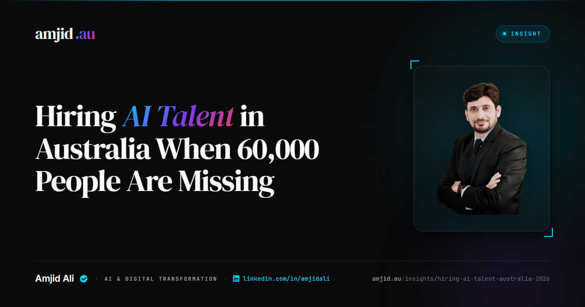 Hiring AI Talent in Australia When 60,000 People Are Missing, AI Talent, Hiring