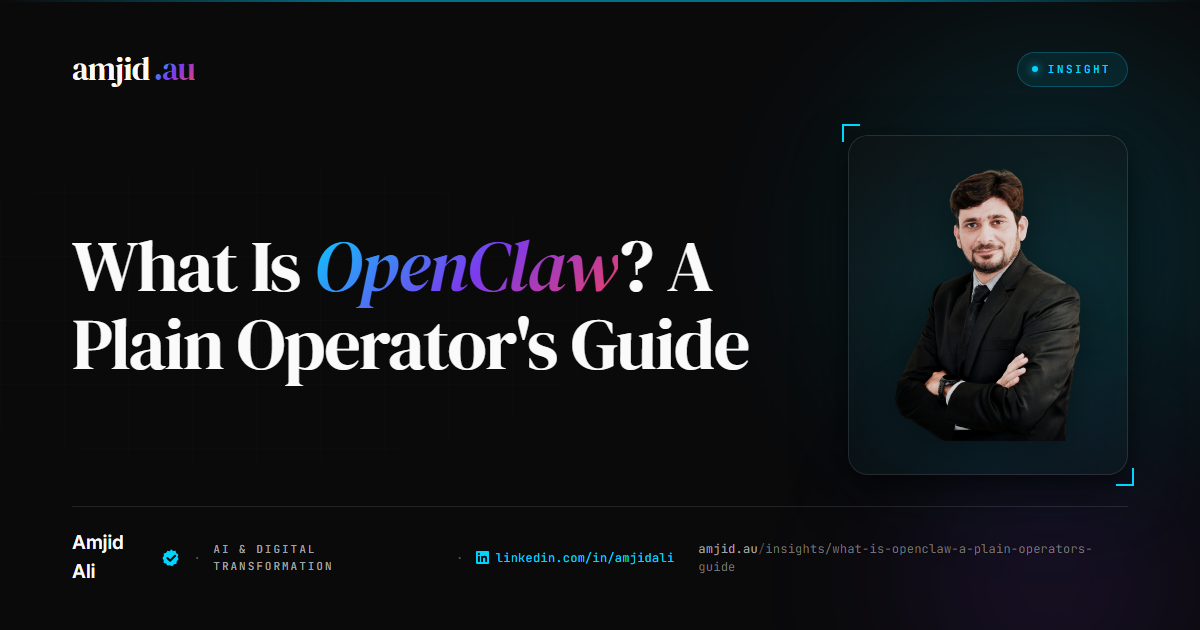 What is OpenClaw? A Plain Operator's Guide, OpenClaw, Agentic AI